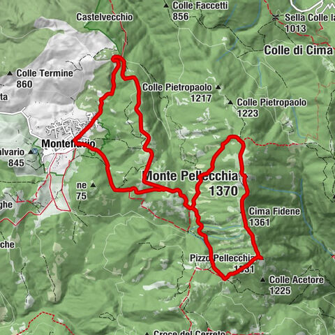 Monteflavio - Monte Pellecchia - Cima Fidene - Pizzo Pellecchia
