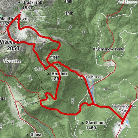 Rudno polje - Avšje - Viševnik - Srenjski preval