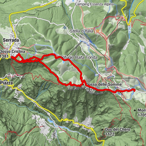 Terragnolo - Dosso delle Somme - Rifugio Baita Tonda - Cogola