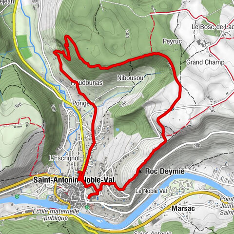 L'Escrignol - Saint-Antonin-Noble-Val - Roc Deymié - Le Tour du Pré