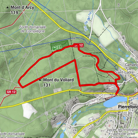 Pierrefonds - Saint-Ladre - Mont du Voliard