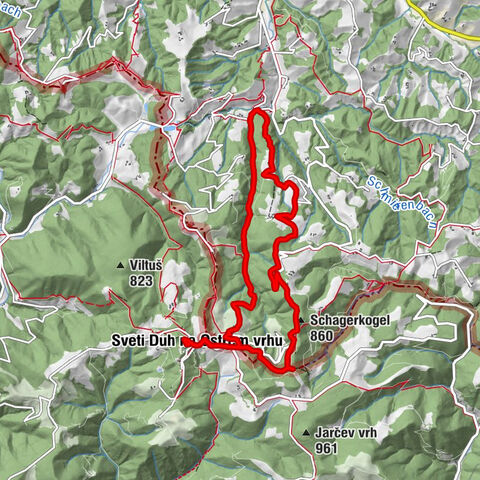 Leutschach an der Weinstraße - Sveti Duh na Ostrem vrhu - Ostri vrh - Schagerkogel