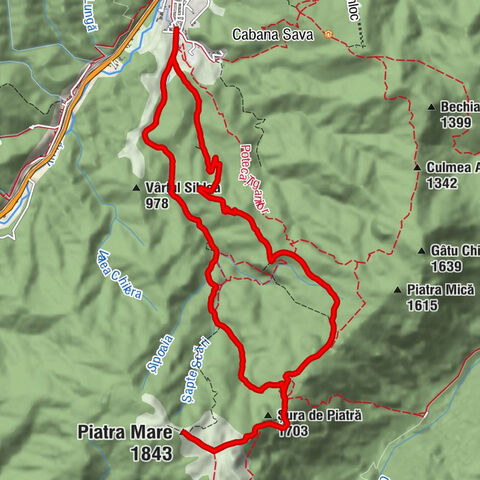 Timișu de Jos - Șura de Piatră - Piatra Mare - Dâmbu Morii