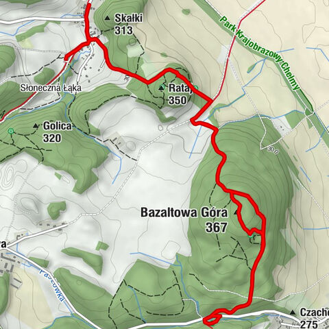Myślibórz - Rataj - Bazaltowa Góra - Kaskada