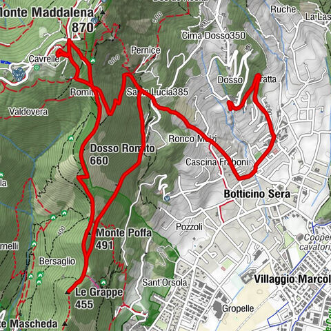 Botticino - Le Grappe - Monte Poffa - Dosso Romito