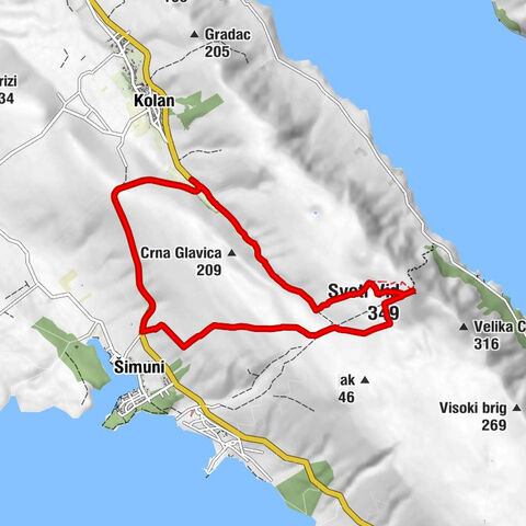 Pag - Sveti Vid - Šimuni
