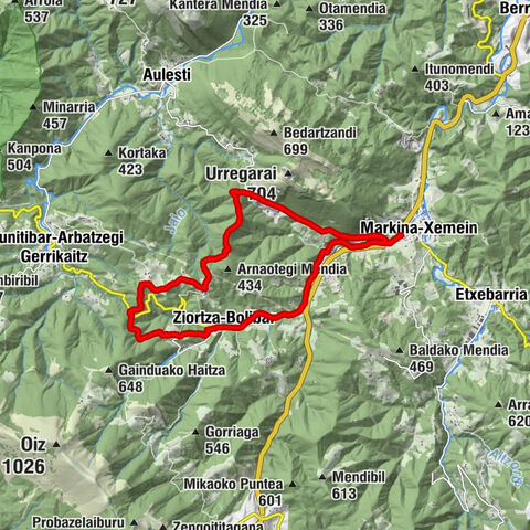 Markina-Xemein - Puntamendi - Santa Luzia - Eliza