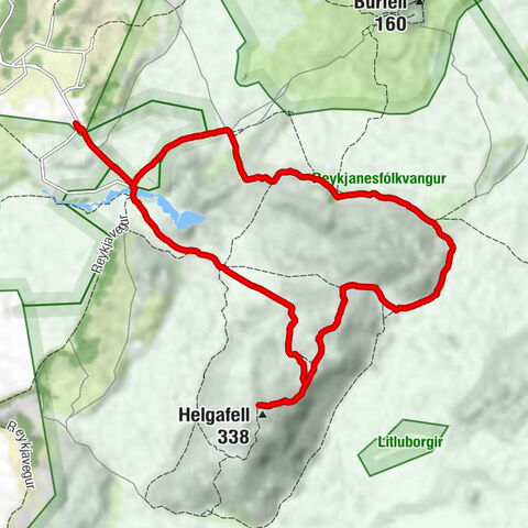 Hafnarfjarðarkaupstaður - Músarhellir - Helgafell