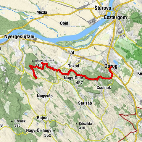 Szent Kereszt-templom - Öreg-kő - Nagy-Gete - Dorog