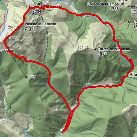 Mesón Aguzo - Pico Catoute - Pico de la Cernella - Pico de la Rebeza
