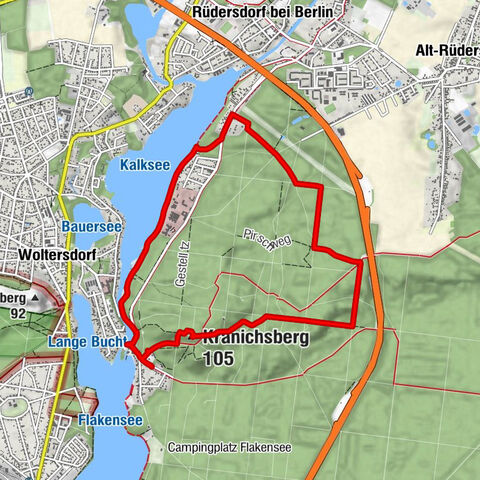 Kleiner Zacken - Hoher Zacken - Kranichsberg - Rüdersdorf