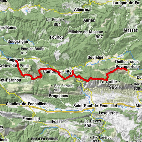 La batteuse - Roc Fourcat - Col de Péchines - Bugarach