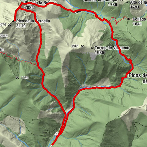 Mesón Aguzo - Alto de Fuentesfrías - Pico de la Rebeza - Pico de la Cernella