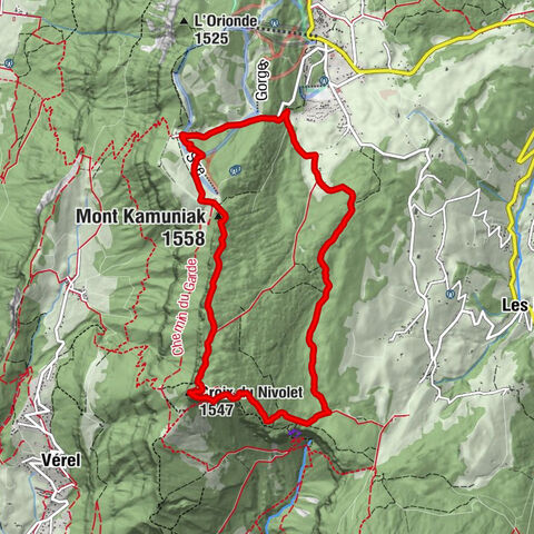 Le Sire - Mont Kamuniak - Croix du Nivolet - boyau