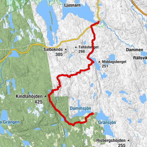 Nyberget - Smala mossen - Stuttjärn - Ljusnarsbergs kommun