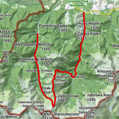 Ku Dolinie - Ornak - Zadni Ornak - Schron w skale Kmietowicza I