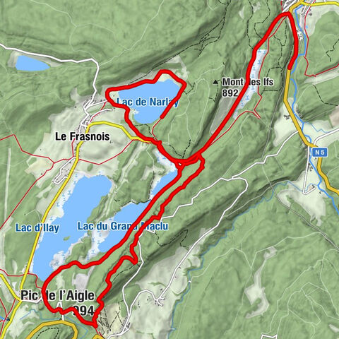 La Chaux-du-Dombief - Pic de l'Aigle - Hôtel Restaurant des Lacs - Les Vernes