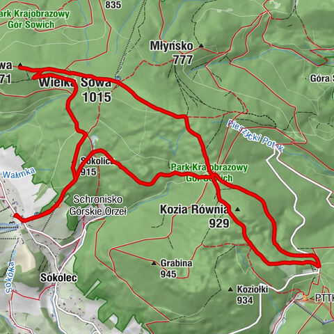Karczma Pod Sową - Sokolica - Mała Sowa - Wielka Sowa