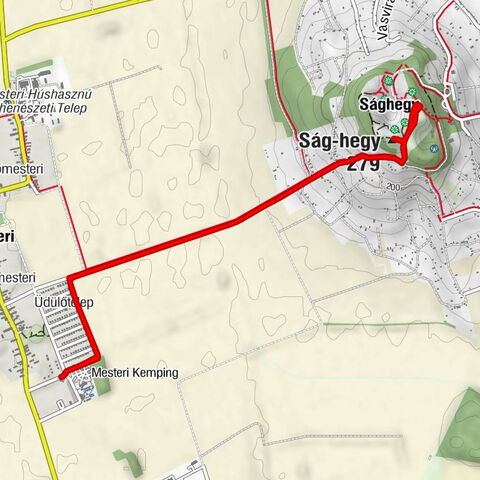 Rácz-ponty Étterem - Üdülőtelep - Ság - Ság-hegy