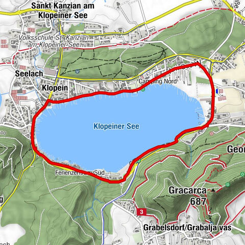 Excursión al lago Klopeiner: "Ruta del paseo"