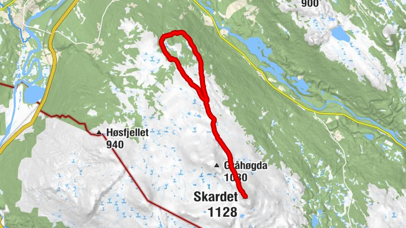 Røros - Giset-støtta - Skardet