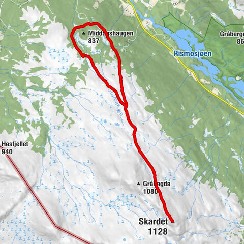Røros - Giset-støtta - Skardet