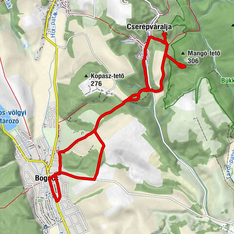 Bogács - Szent Márton-templom - Vár-hegy - Munkás Szent József-templom