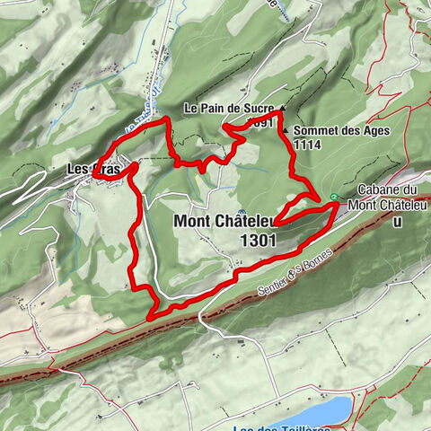 Les Gras - Le Pain de Sucre - Sommet des Ages - Mont Châteleu