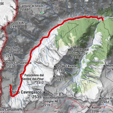 Excursión Bodengo - Corte Terza - Bivac Alpe Notaro