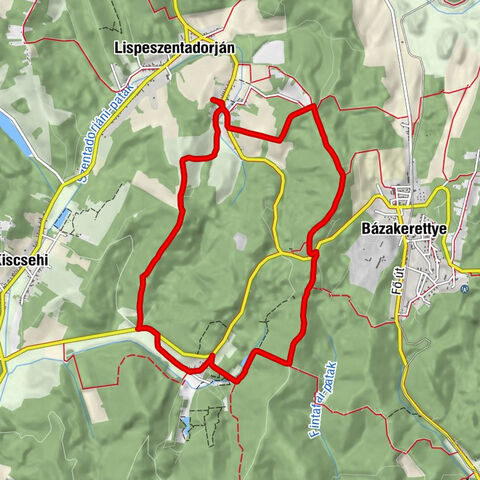 Rejtek - akilátó - Rakodóút - Arborétum - Vár földek - Rejtek