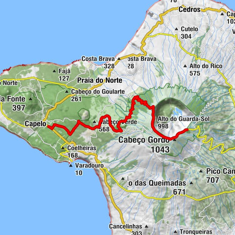Ermida de S. João Batista - Cabeço Gordo - Alto do Guarda-Sol - Gruta do Parque do Capelo