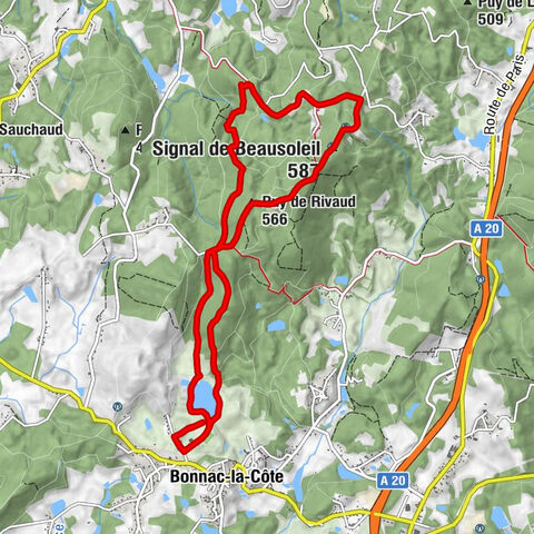 Bonnac-la-Côte - Signal de Beausoleil - Puy de Rivaud