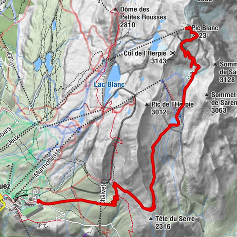 Huez - Lasseat - Le Cairn - Pic Blanc