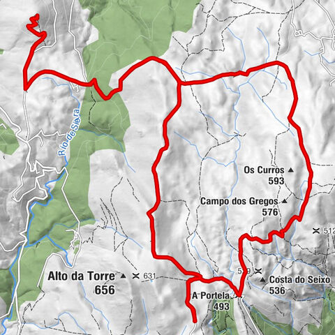 Lesón - Alto das Ceas - A Portela - Lampón