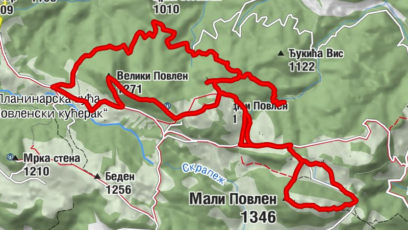 Планинарска кућа „Повленски кућерак“ - Велики Повлен - Средњи Повлен - Мали Повлен