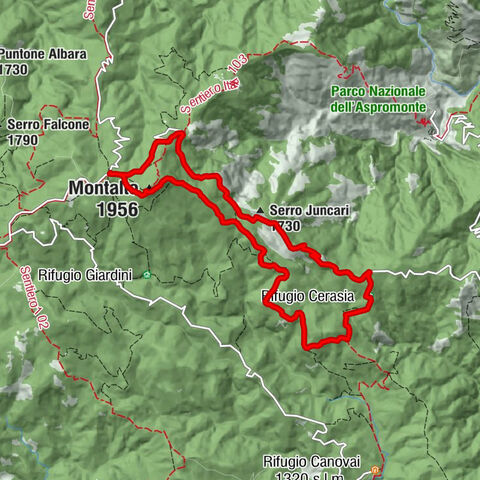 Samo - Montalto - Serro Juncari - San Luca