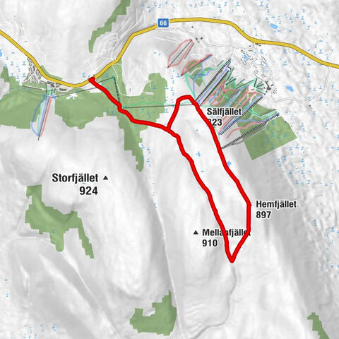 Malung-Sälens kommun - Snögubben - Sälfjället - Hemfjället