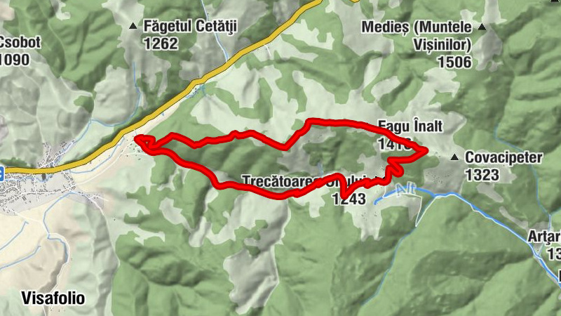 Gheorgheni - Trecătoarea Oltului - Fagu Înalt