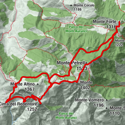 Rifugio di Pornito - Monte Forte - Monte Petrella - Monte Campetelle