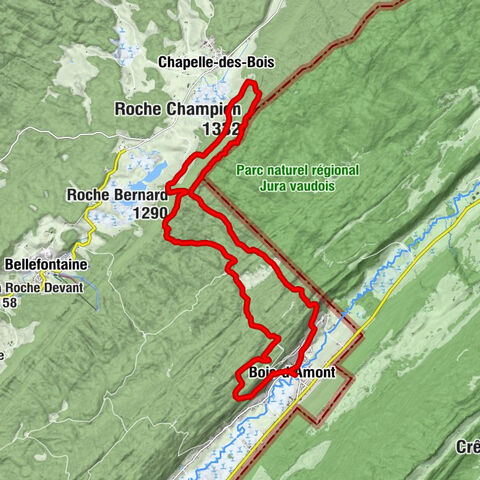 Bois-d'Amont - Roche Bernard - Roche Champion - Le Chalet Gaillard