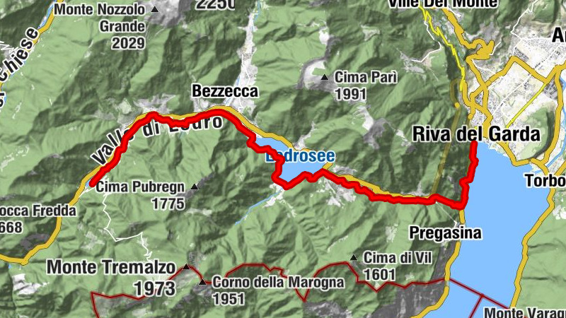 Los tres lagos: del Lago de Garda al Valle de Ledro