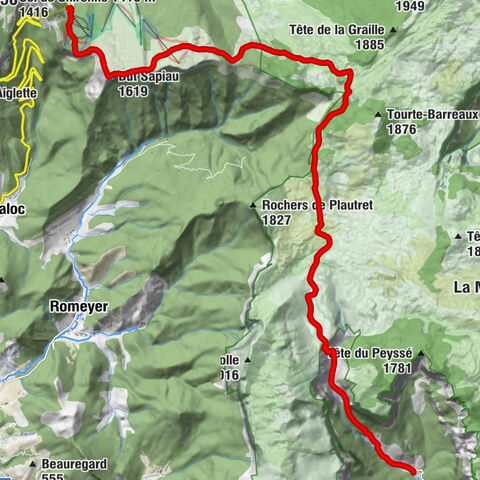 Col de Rousset - But Sapiau - Cabane de Pré-Peyret - Refuge d’Archiane