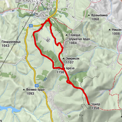 Златиборски пастув - Крива бреза - Чукер - Златибор