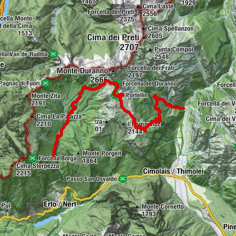 TREKKING FORCELLA DEL DURANNO