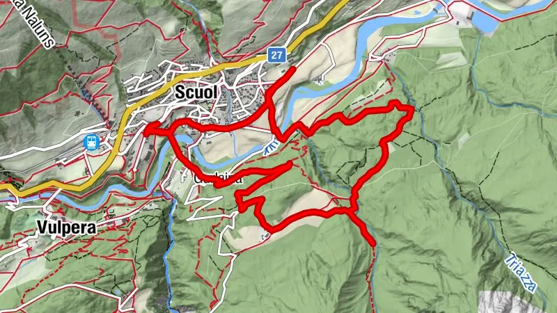 Camino del agua mineral – «senda d'aua minerala Scuol: tras il god»
