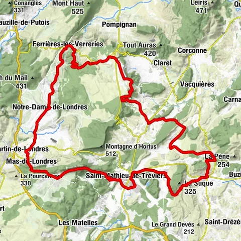 TOUR ENTRE VIGNES ET CAUSSE - GR® DE PAYS TOURS EN GRAND PIC SAINT-LOUP