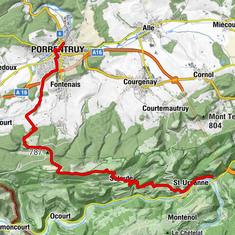 Porrentruy - La Fontaine - Colllégiale - St-Ursanne