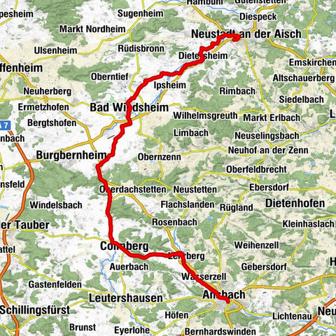 Schwanenritterkapelle - St. Gumbertus - St. Johannis - Wirtshaus SAKI