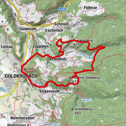 Goldkronach - Zoppatenberg - Frankenberg - Hinterer Goldberg