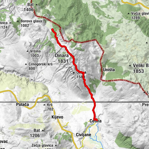 Brezovac - Dinara - Glavaš - Izvor Cetine